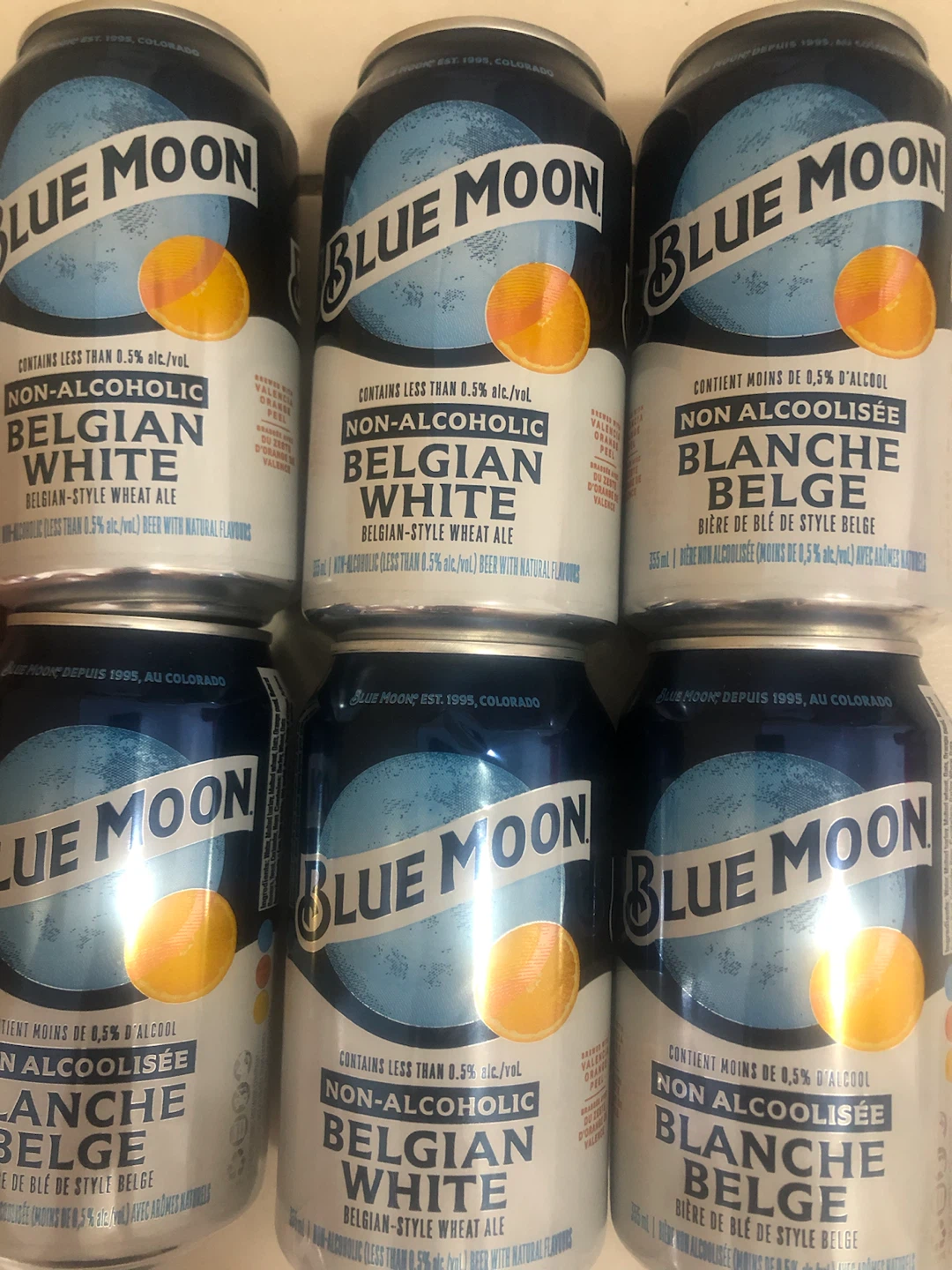 Blue Moon Non-Alcoholic Belgian White 6-Pack