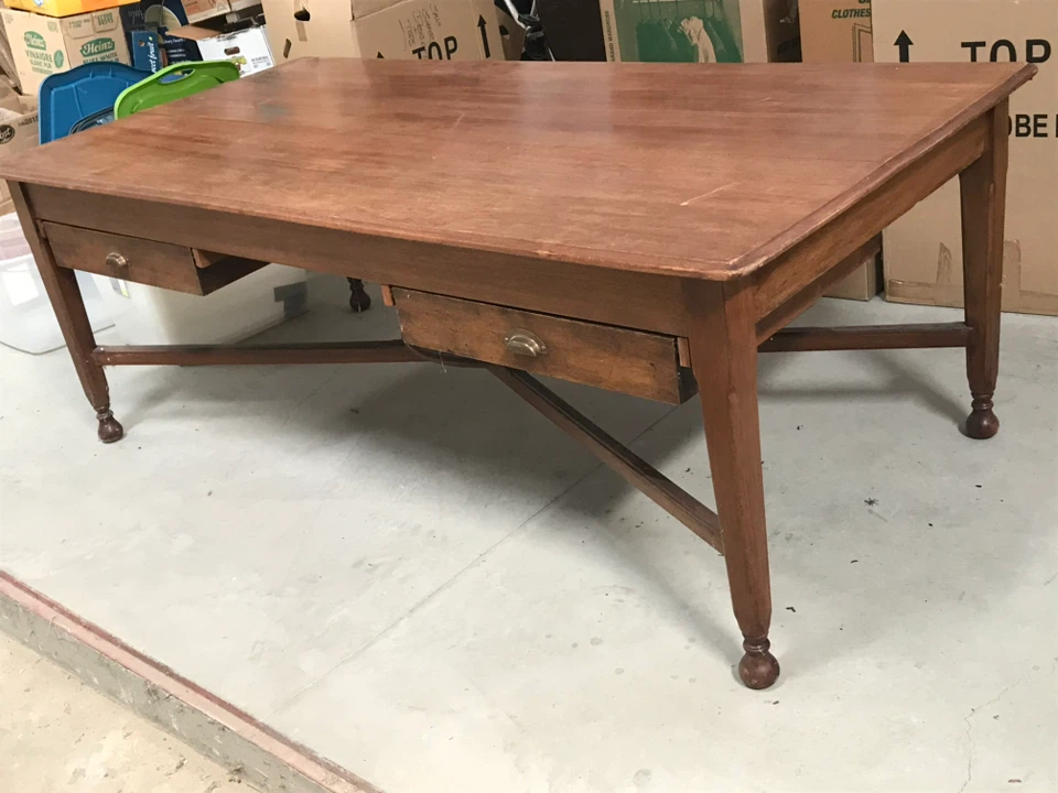 Antique library desk - photo 3
