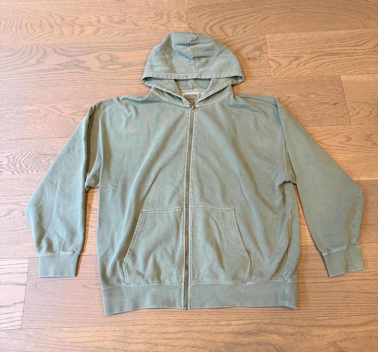 Boathouse Sage Green Zip-Up Hoodie