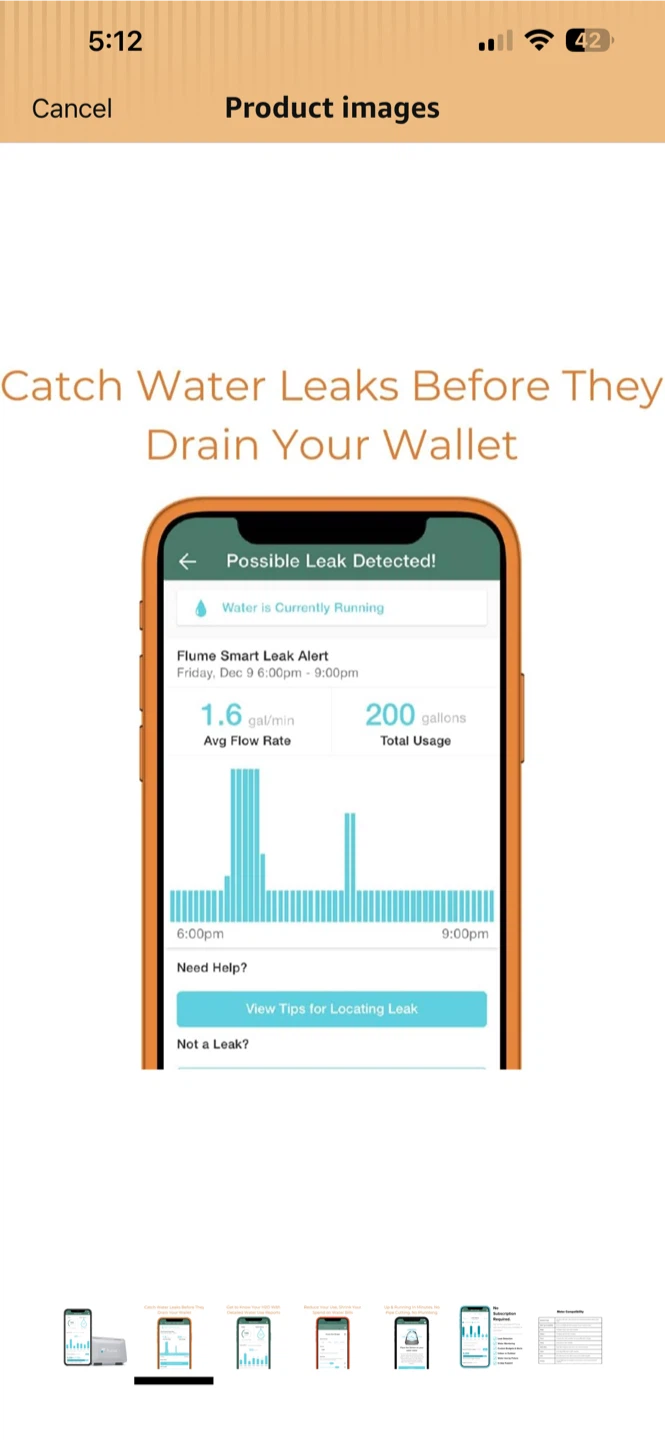 Flume 2 Smart Home Water Monitor & Water Leak Detector - photo 2