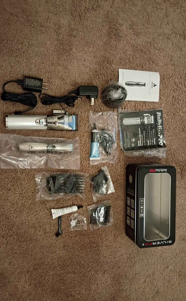 BaBylissPRO SilverFX+ clipper set and Andis Slimline Pro Li
