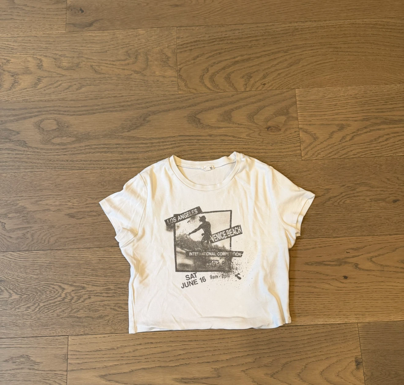 Garage Cropped Graphic T-Shirt