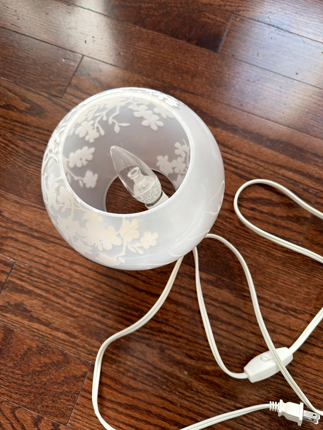 Decorative Frosted Glass Table Lamp - photo 2