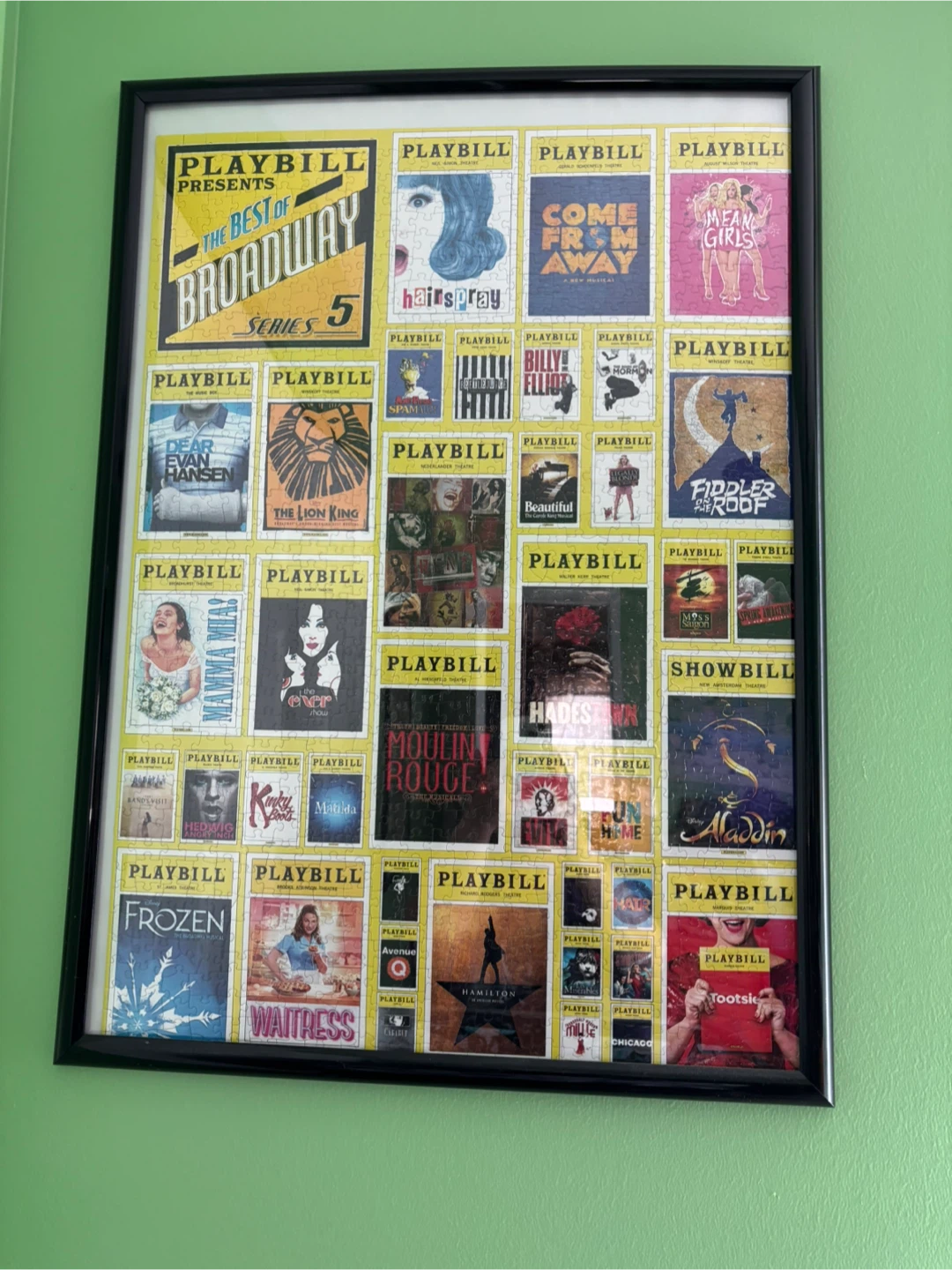 Playbill The Best of Broadway Series 5 Framed Puzzle