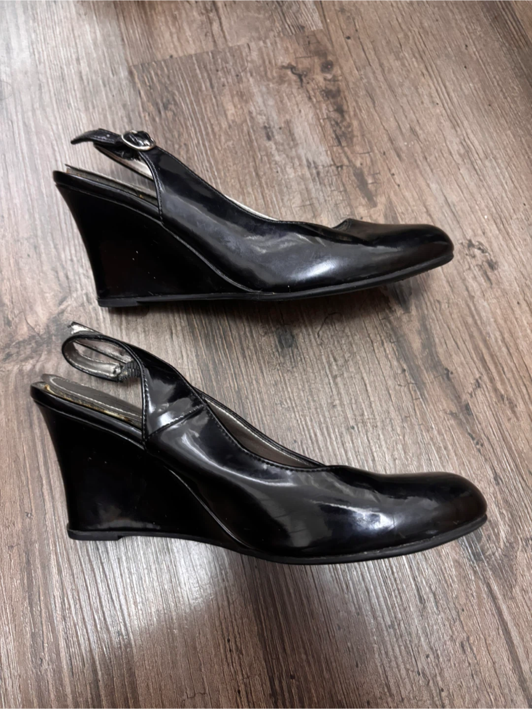 dexflex by Dexter Black Slingback Wedge Heels - photo 4