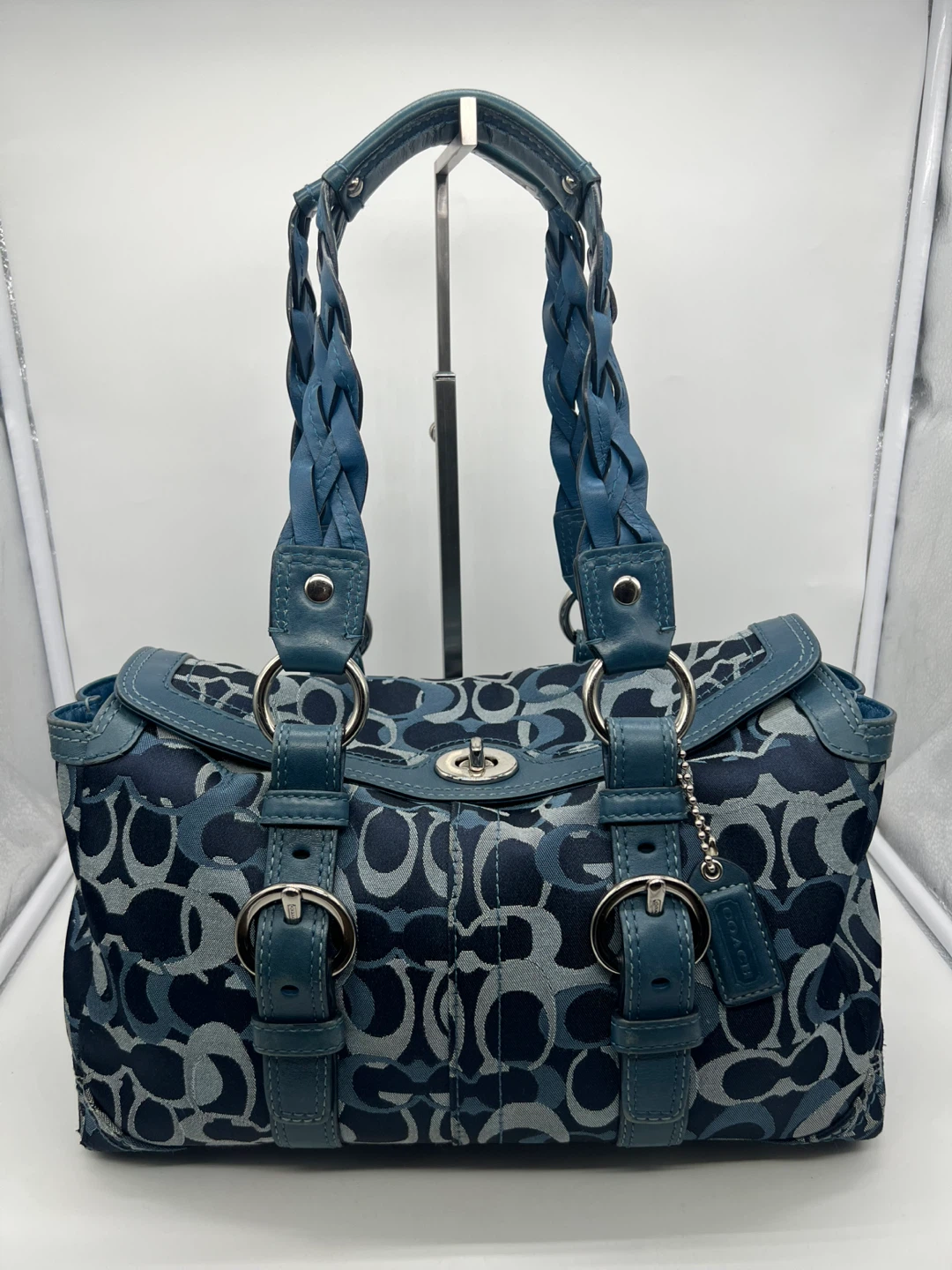 Coach Y2K Chelsea Optic Denim Blue Shoulder Bag