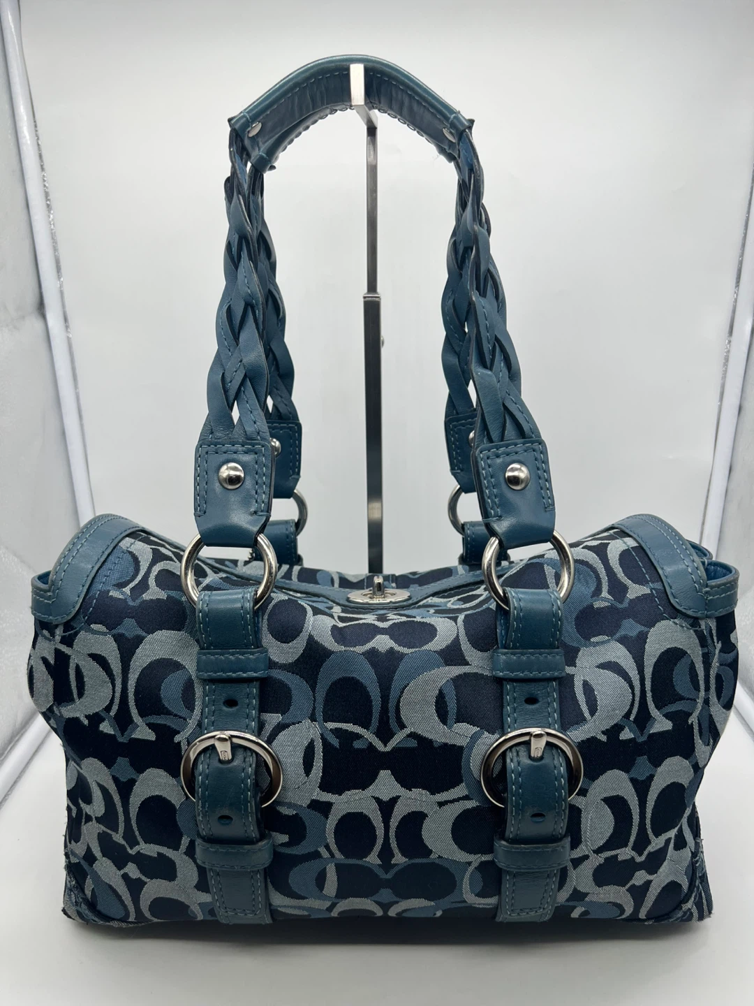 Coach Y2K Chelsea Optic Denim Blue Shoulder Bag - photo 4
