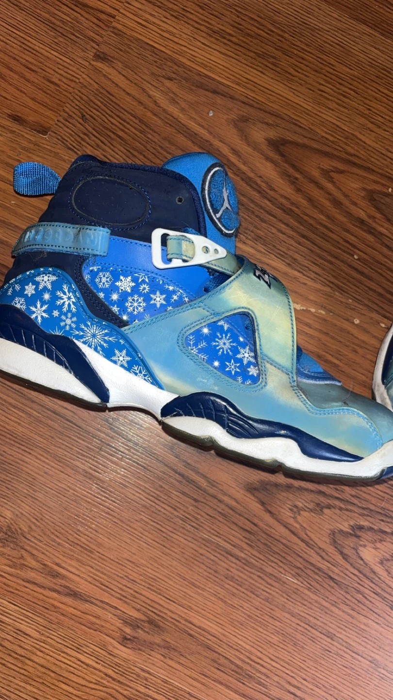Air Jordan 8 Retro "Ice Snowflake" Shoes - photo 2