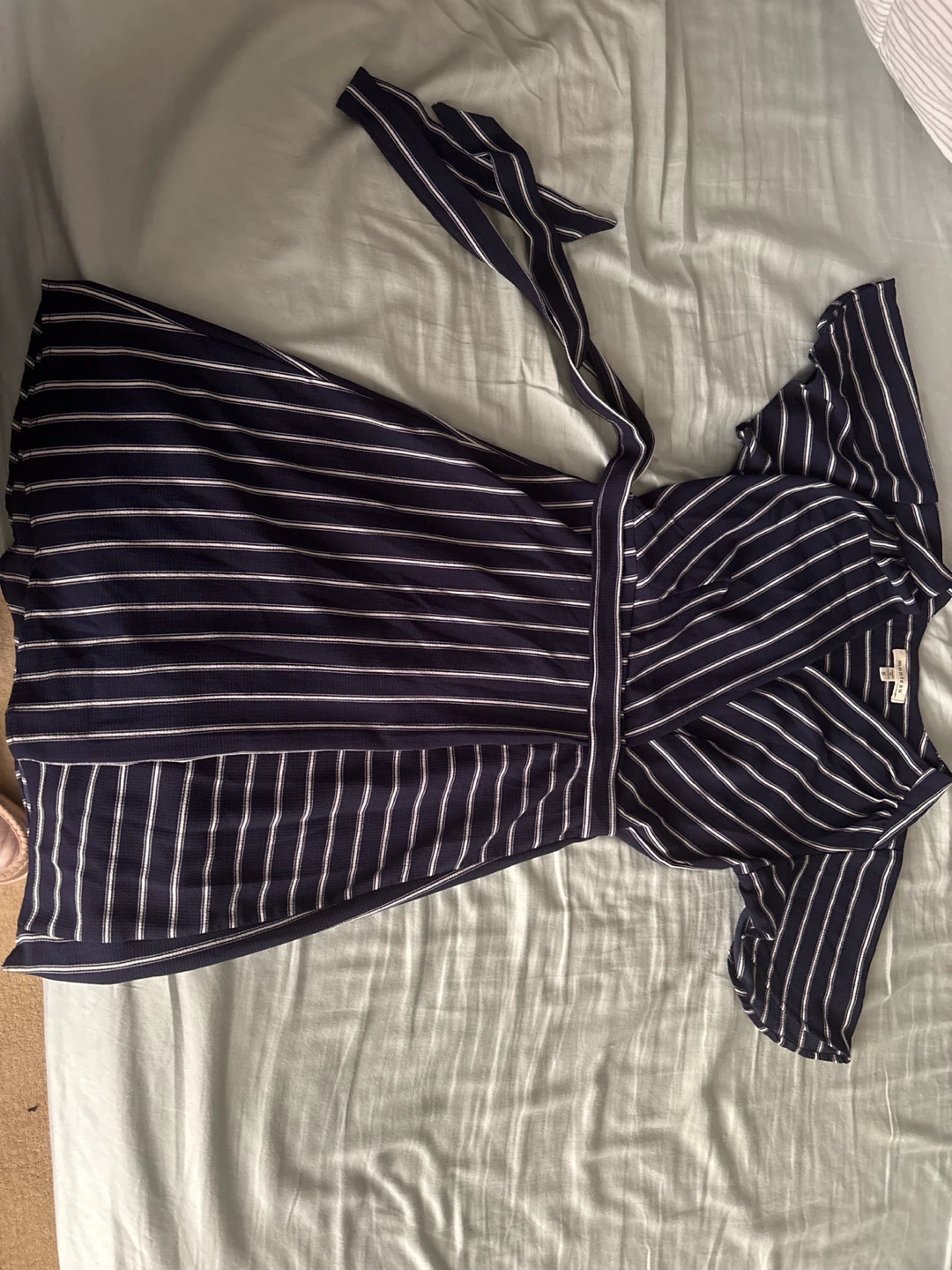 Monteau Navy Striped dress