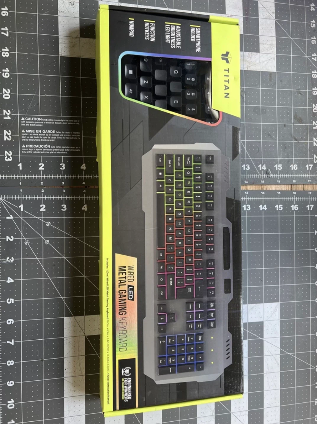 Titan Wired LED Metal Gaming Keyboard