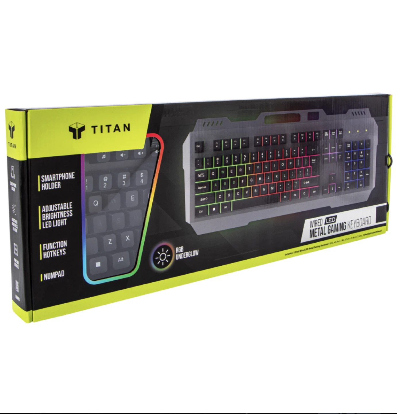 Titan Wired LED Metal Gaming Keyboard - photo 2