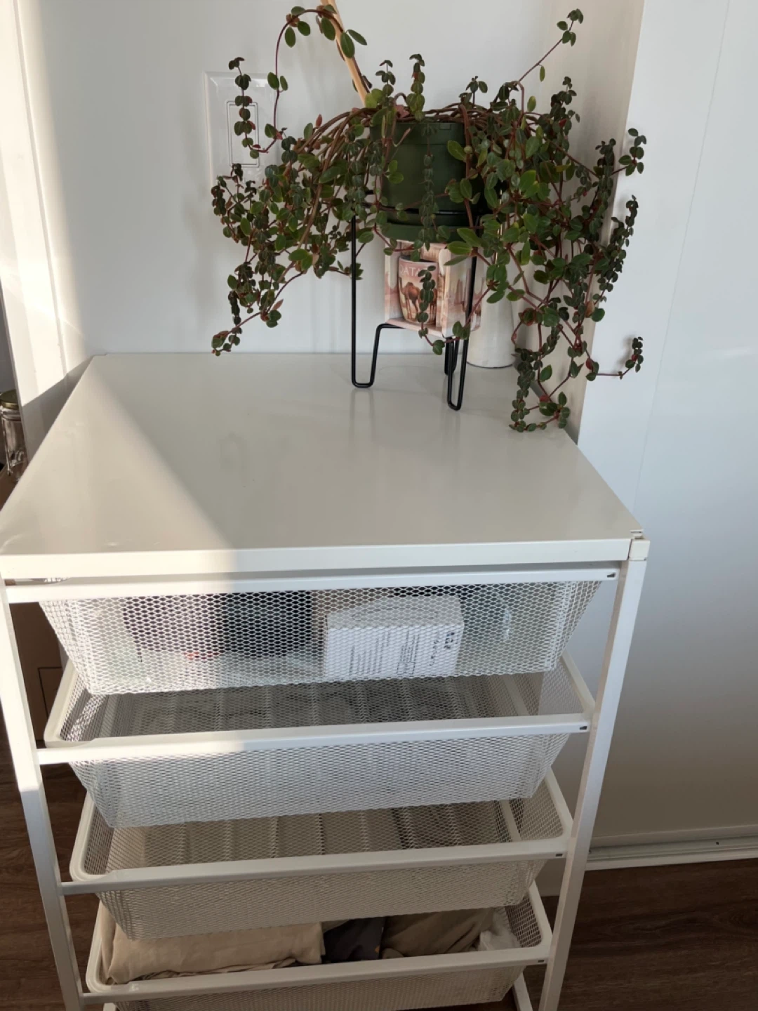 IKEA Jonaxel storage unit with four mesh baskets - photo 4