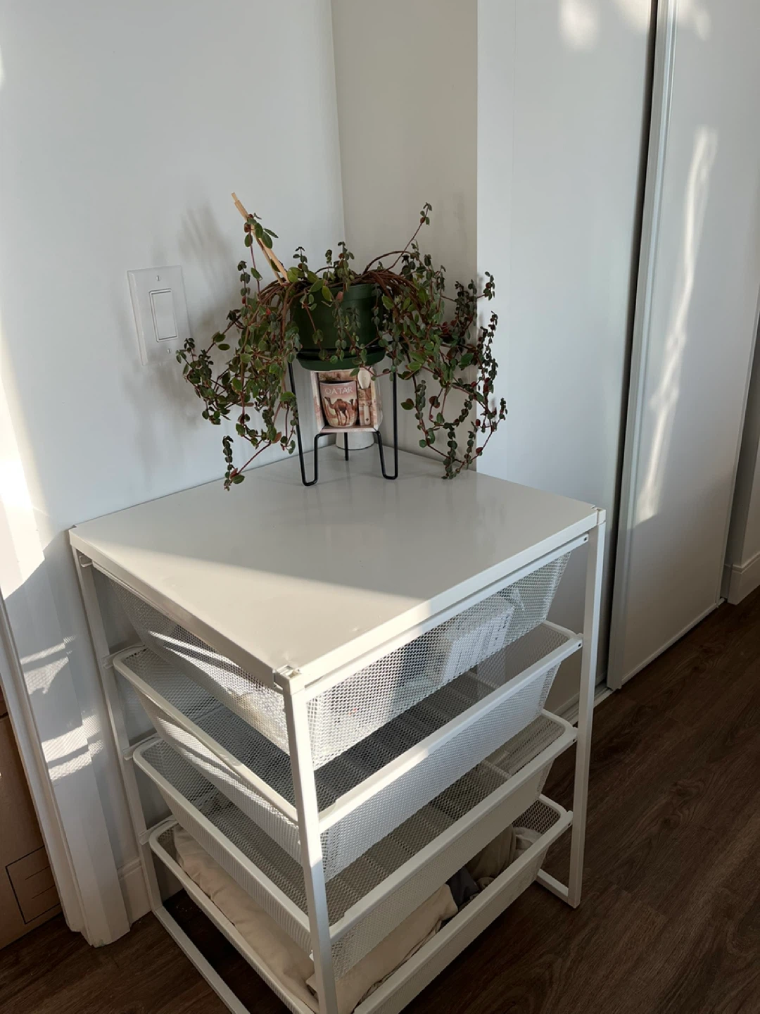 IKEA Jonaxel storage unit with four mesh baskets - photo 3