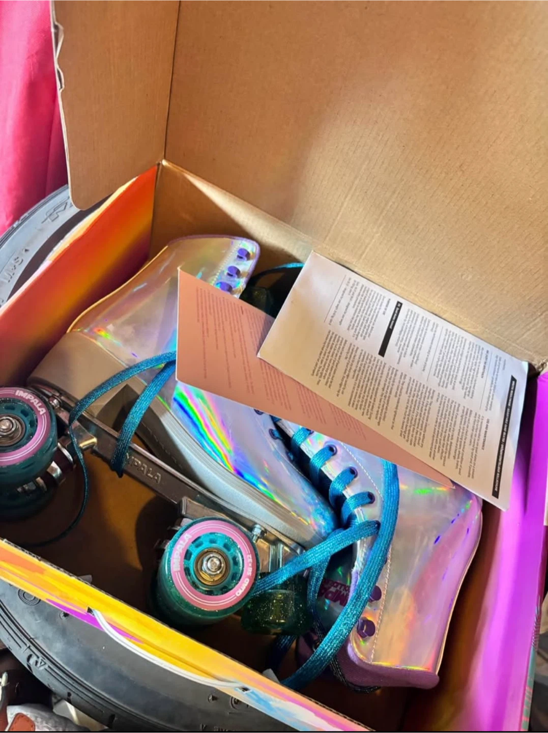 Impala Holographic Roller Skates - Size 8 (Women's)