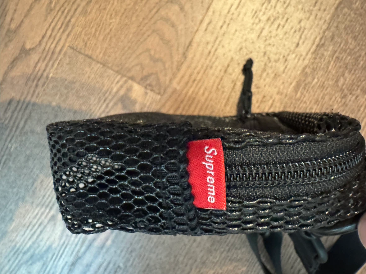 Supreme Black Mesh Shoulder Bag - photo 2