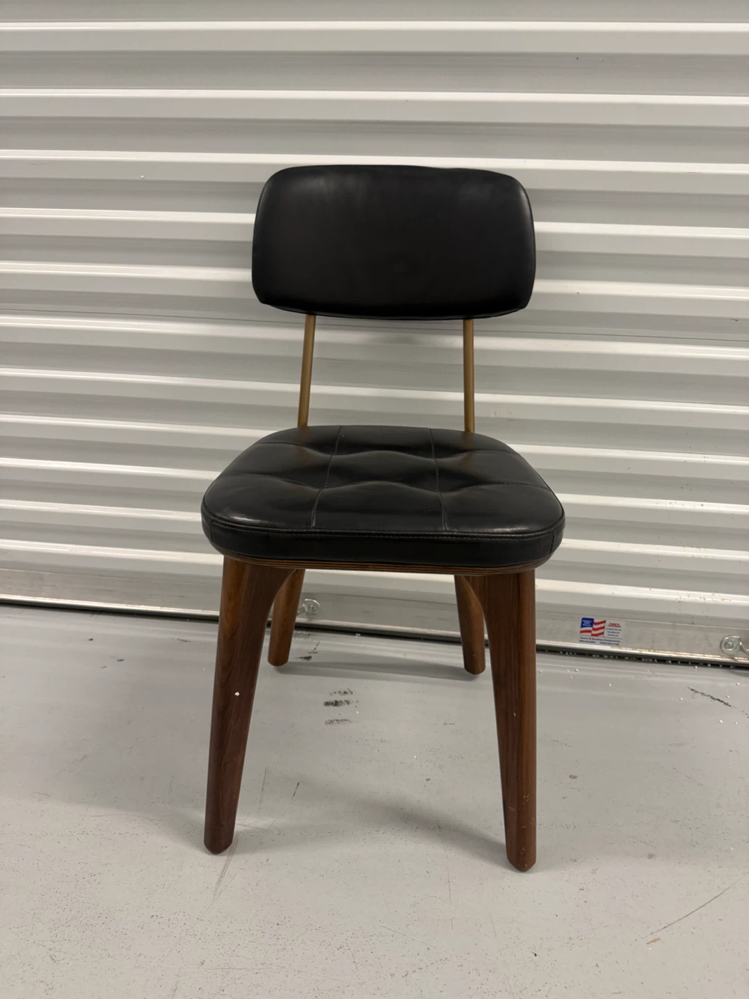 Stellar works black  Leather Dining Chair - photo 5