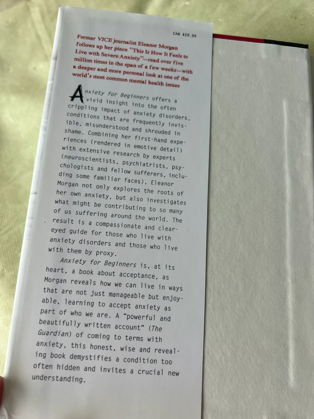 Anxiety for Beginners by Eleanor Morgan Book - photo 3