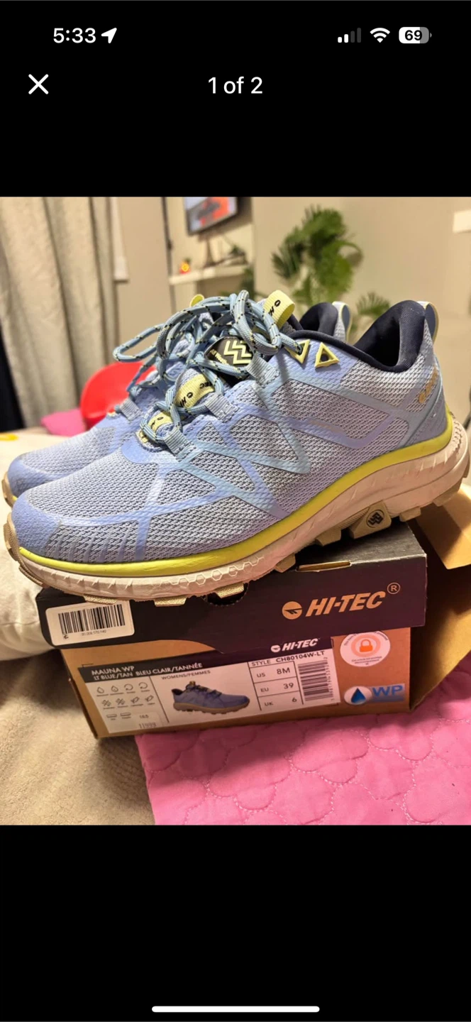 Hi-Tec Mauna WP Women's Hiking Shoes Size 8M