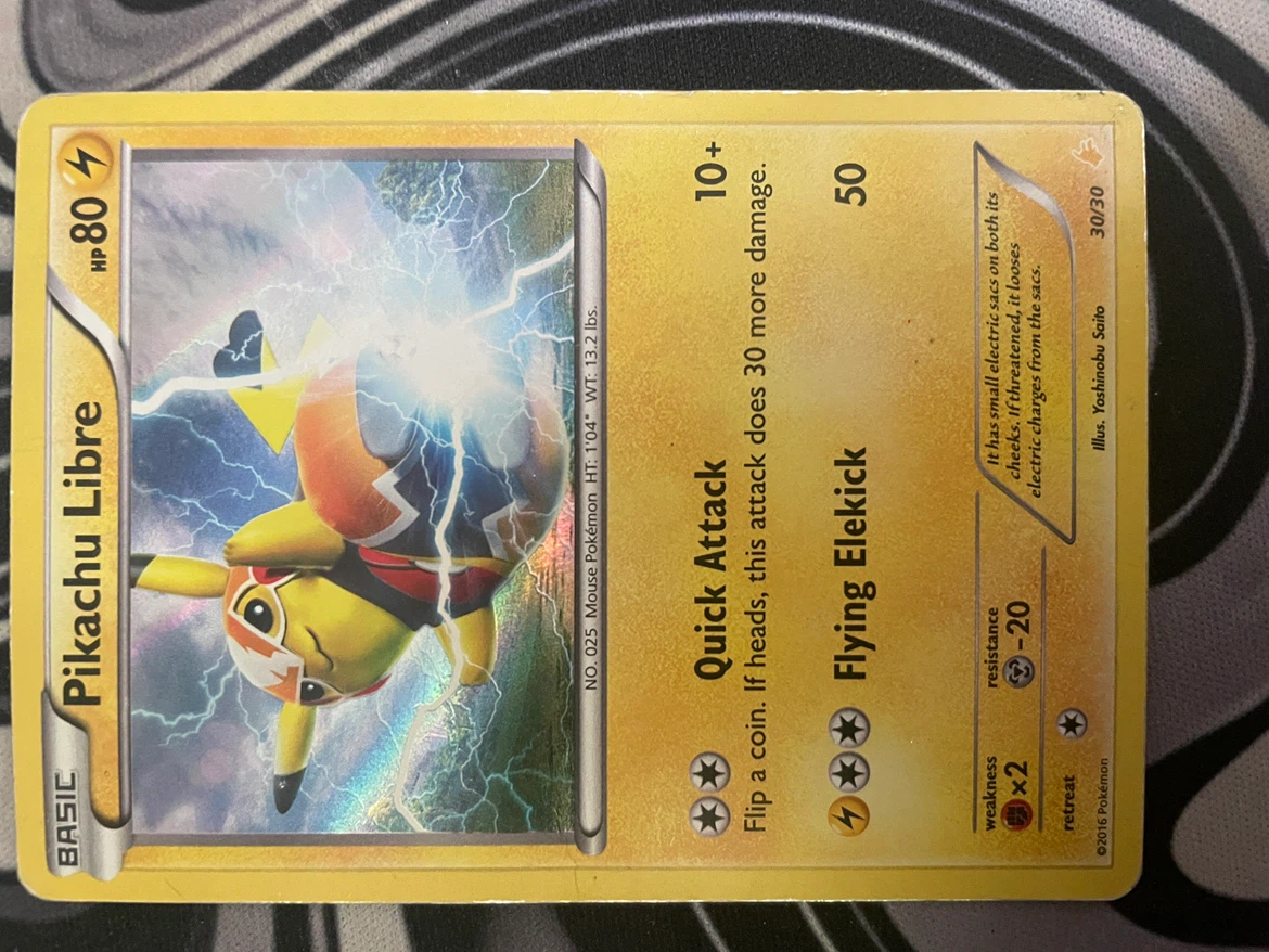 Pokemon TCG Pikachu Libre Card