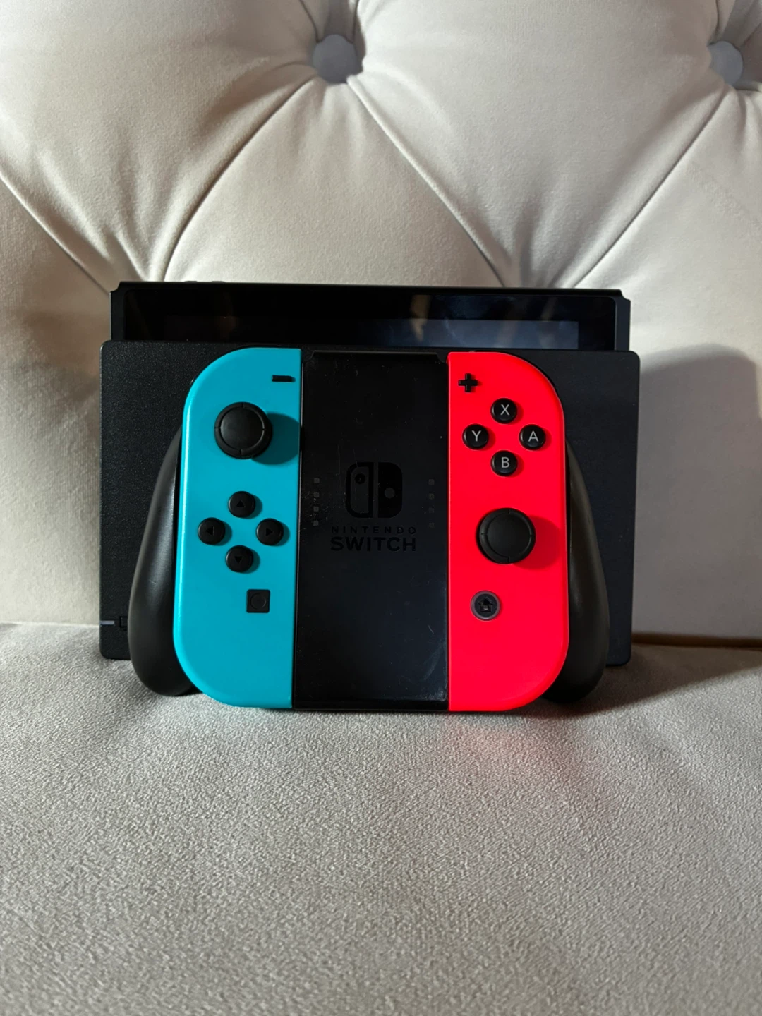 Nintendo Switch Console with Neon Blue and Red Joy-Cons - photo 3