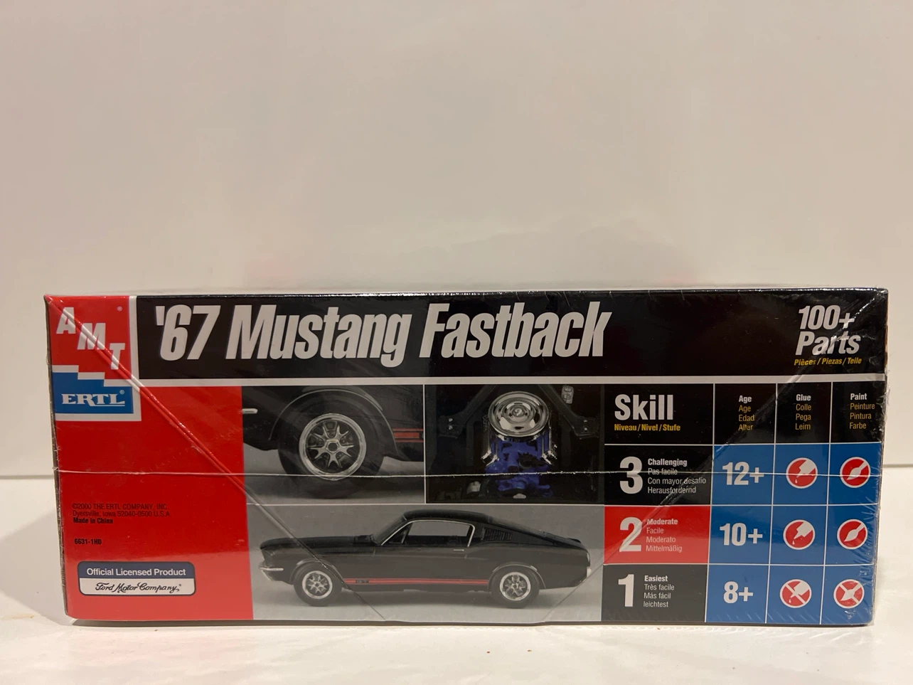 AMT ERTL 67 Mustang Fastback Model Kit 1:25 - photo 2