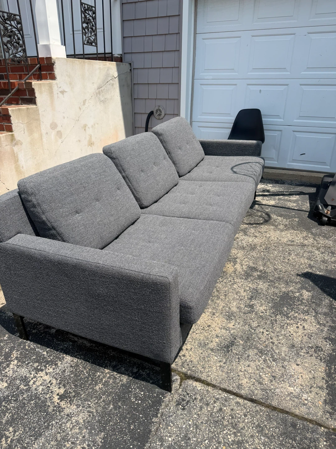 Gray 3-Seater Sofa - photo 5