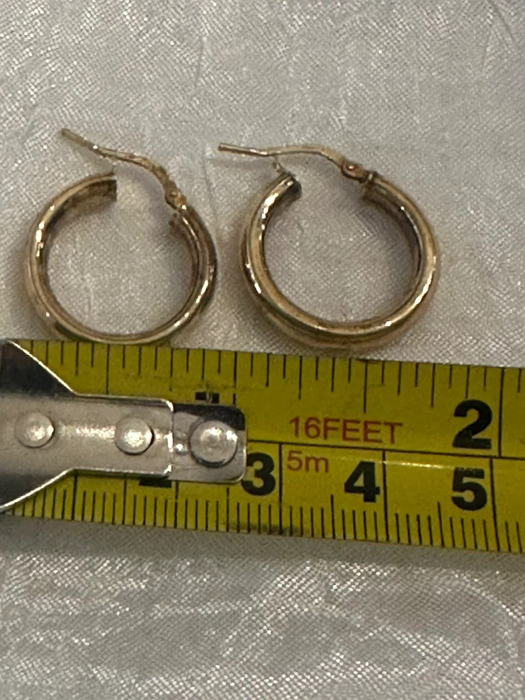 Primavera Italy 24k Gold Over Sterling Hoop Earrings - photo 5