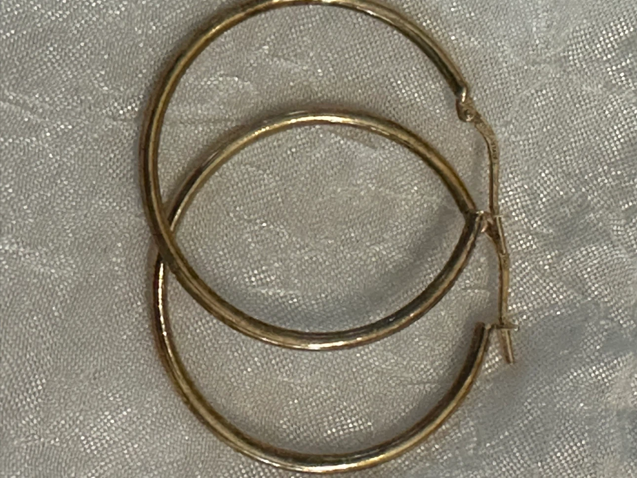 Primavera Italy 24 Karat Gold Over Sterling Hoop Earrings - photo 2