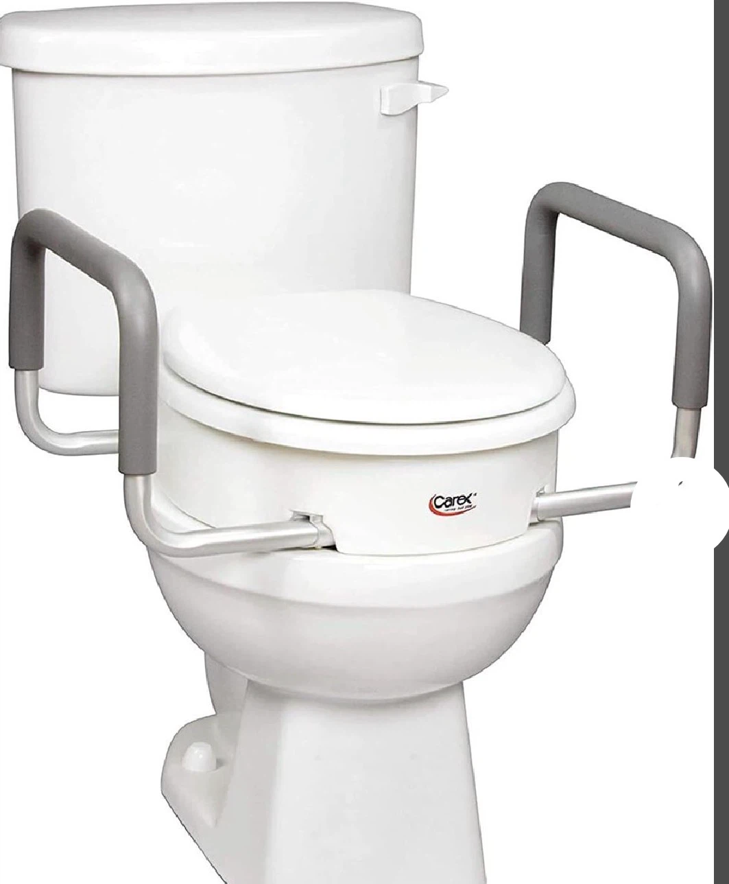 Carex Toilet Seat Elevator with Handles for Standard Round T
