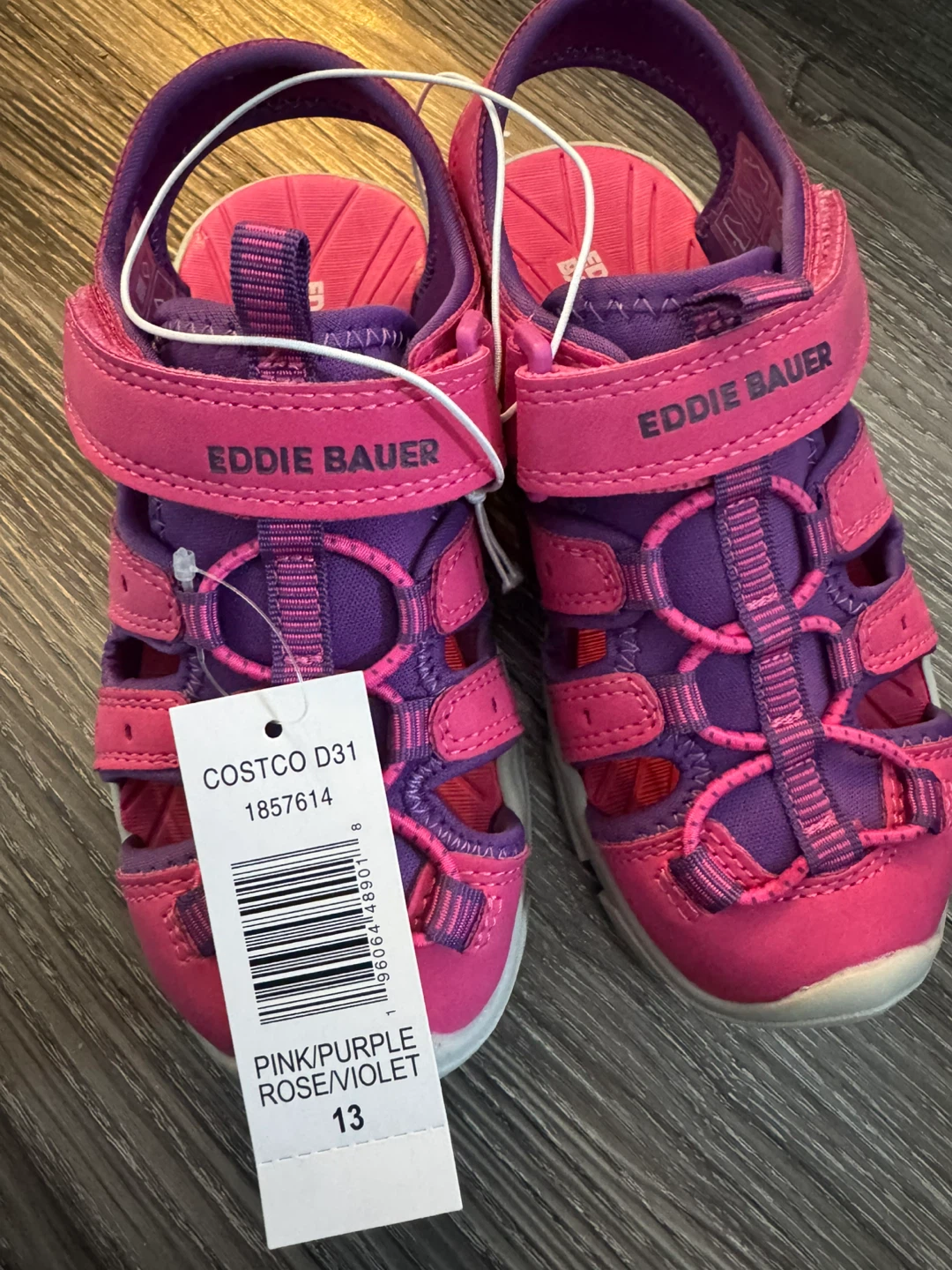 Eddie Bauer Kids Sandals Pink/Purple Rose/Violet Size 13 - photo 2