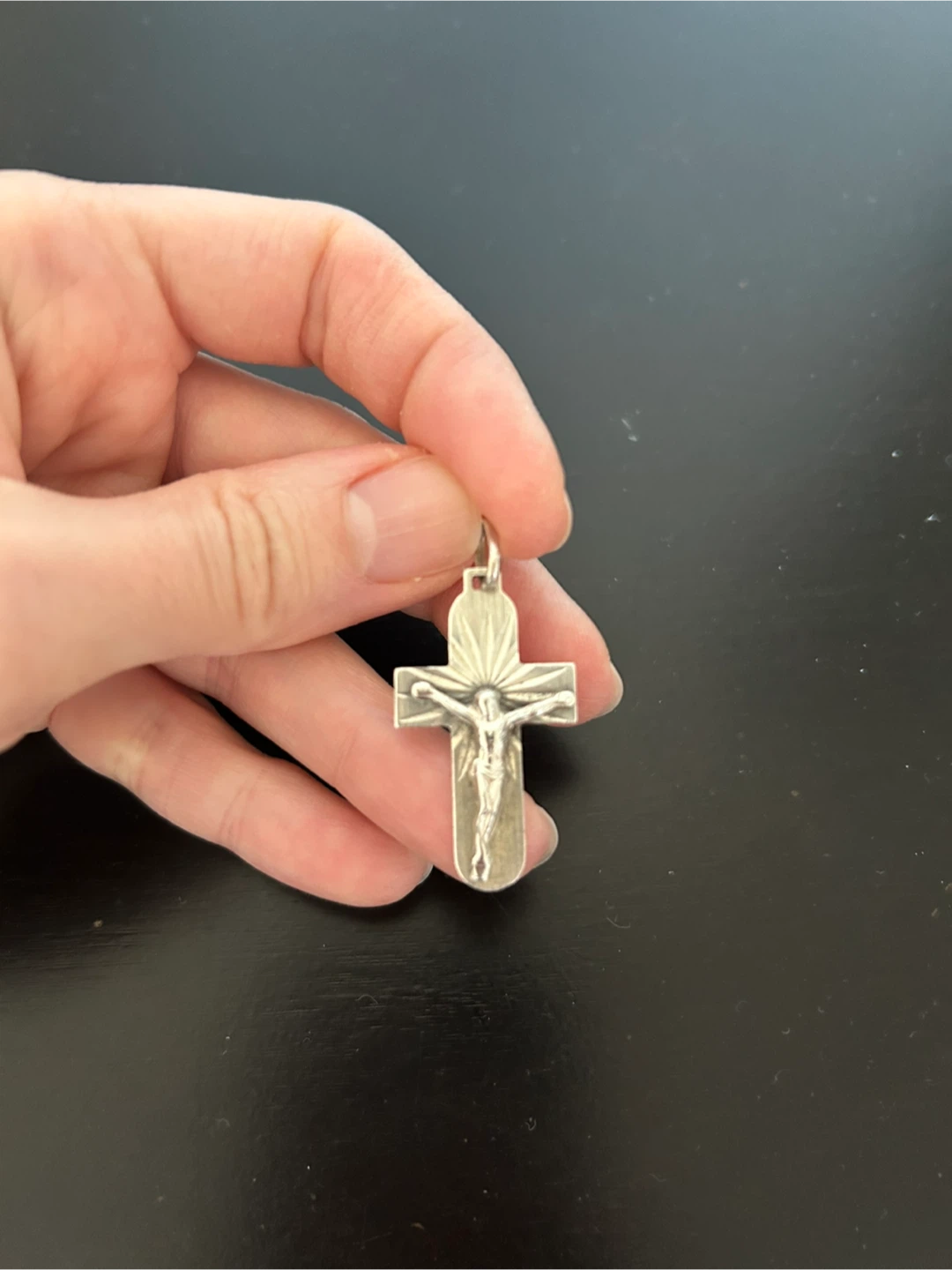 Men’s authentic Sterling Silver Crucifix cross Pendant