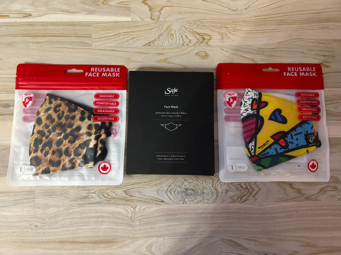 SAJE + Heys Reusable Face Masks