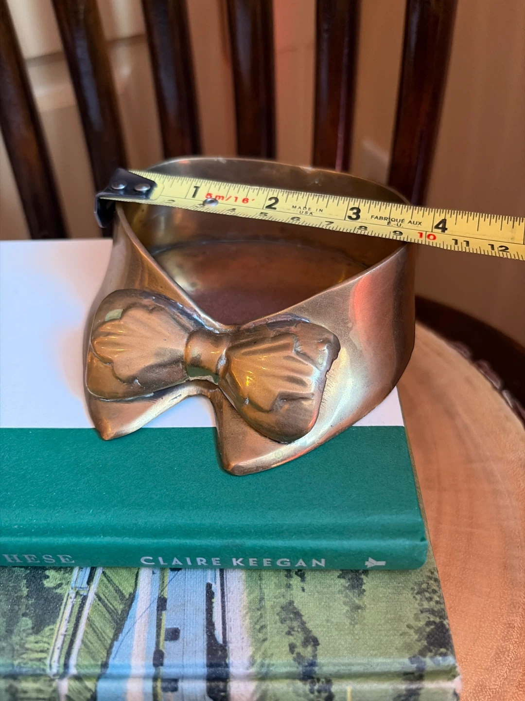 Brass Bow Tie Collar Coin Holder - photo 5