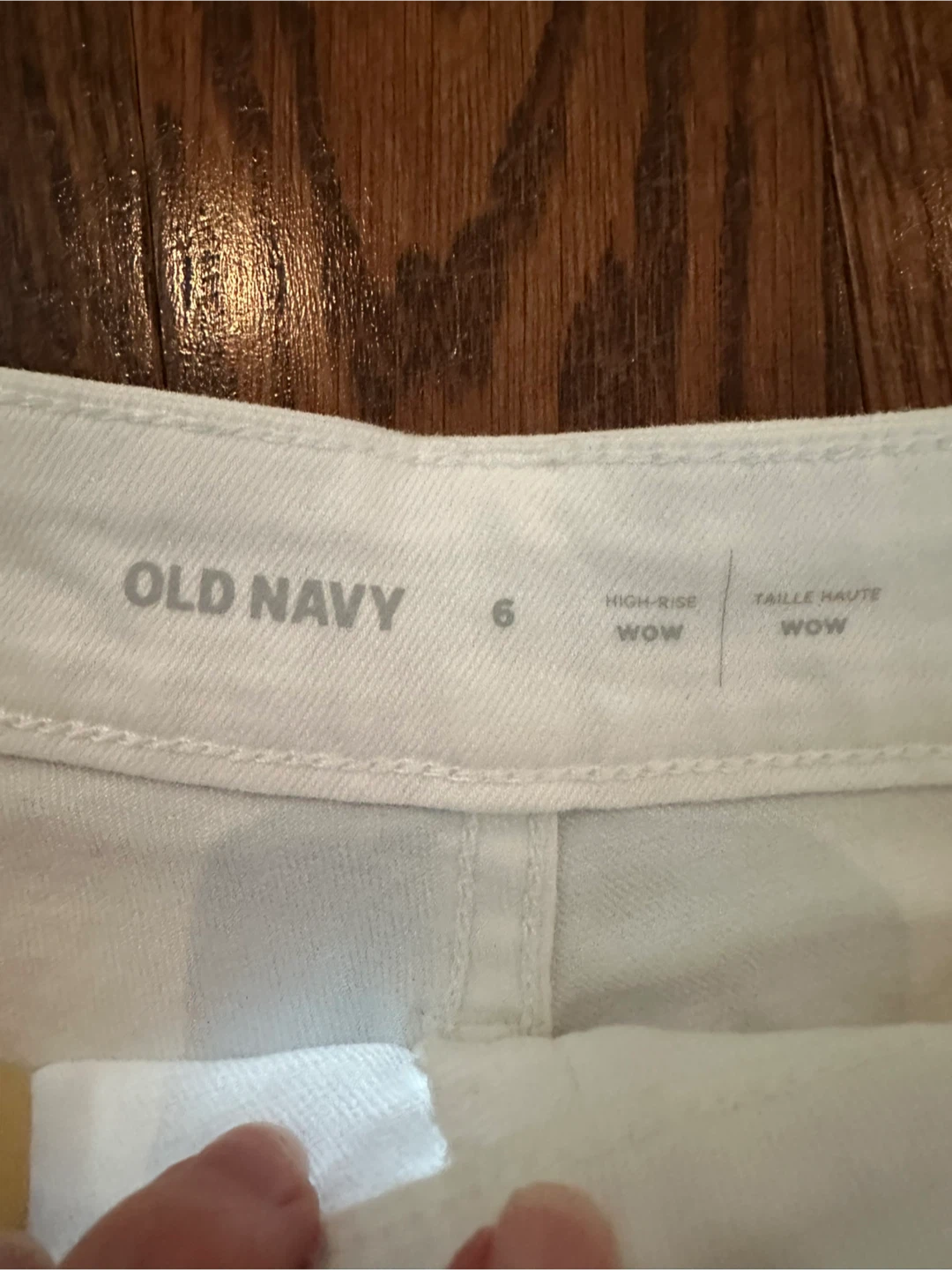 White denim shorts - sz 6 - photo 2