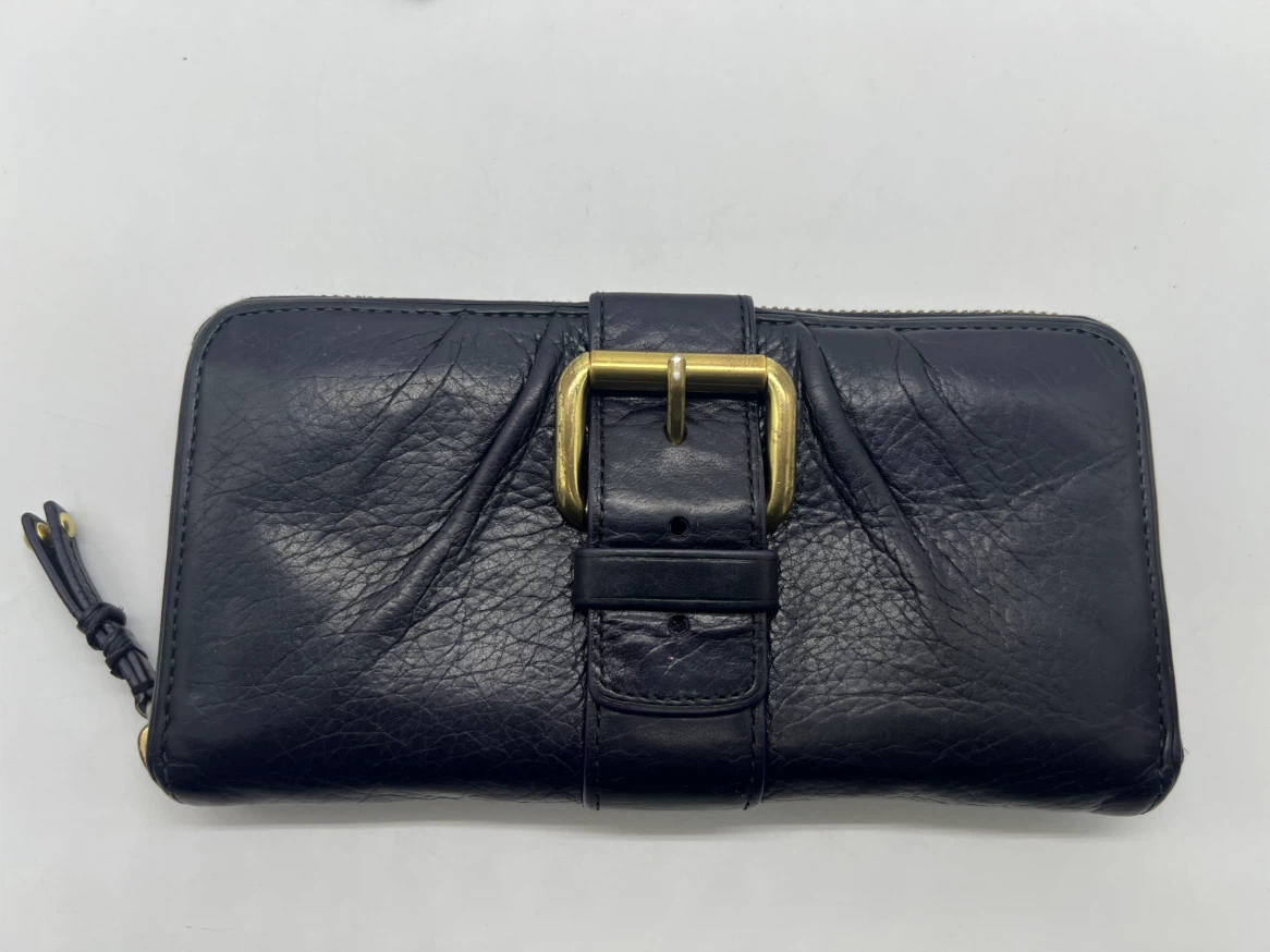 Coach Soho Accordion Purple Leather Wallet