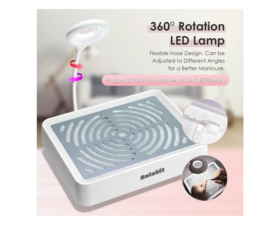 Rolekit Nail Dust Collector with LED Lamp - photo 4