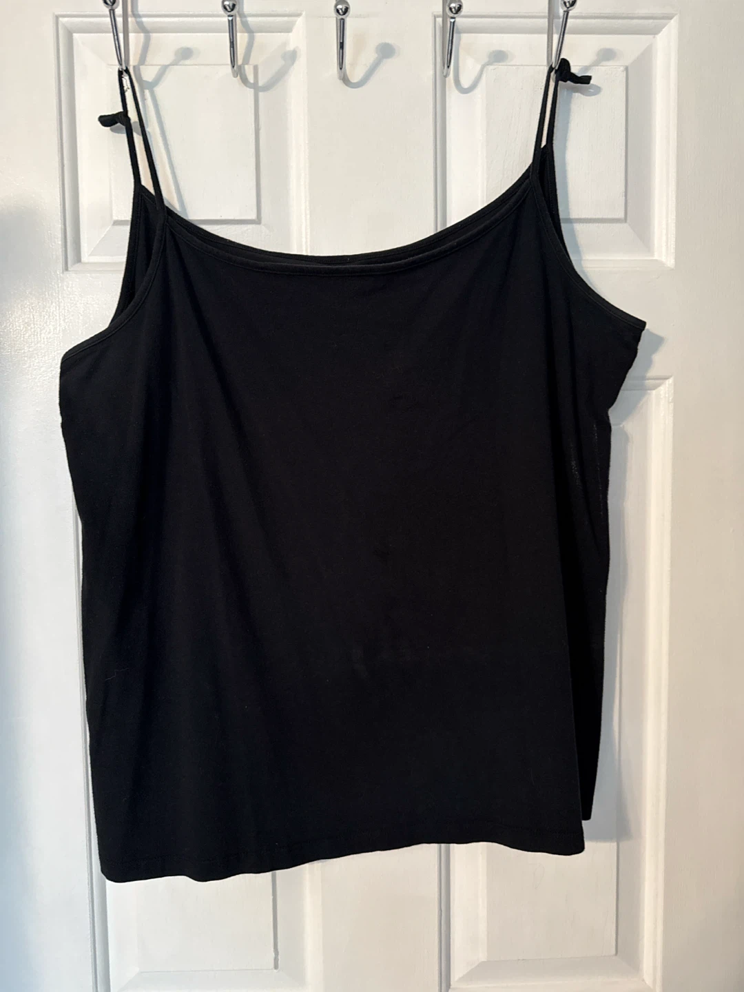 Black Spaghetti Strap Tank Top XL/TG