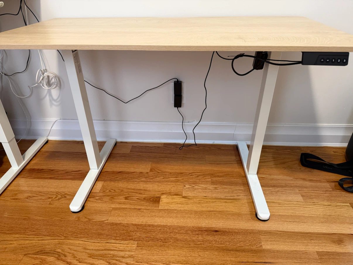 Standing Desk Electric Height Adjustable, Maple - photo 5
