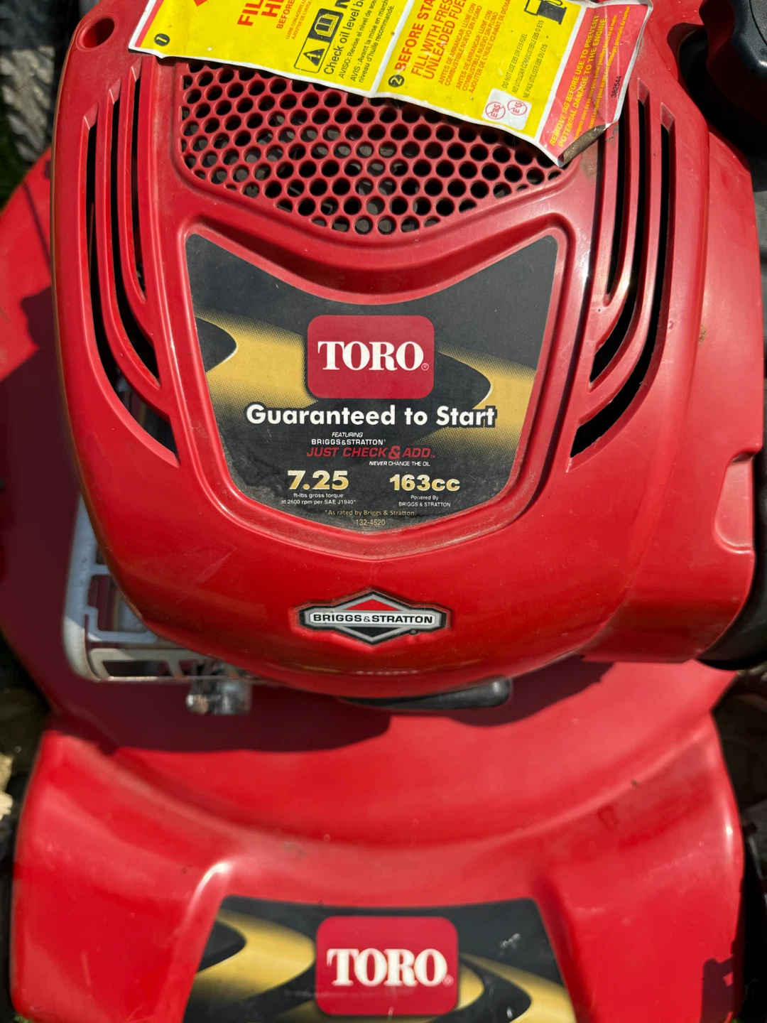 EASY TO START,SELF PROPELLED TORO MOWER$225.00 OR BEST OFFER. - photo 4