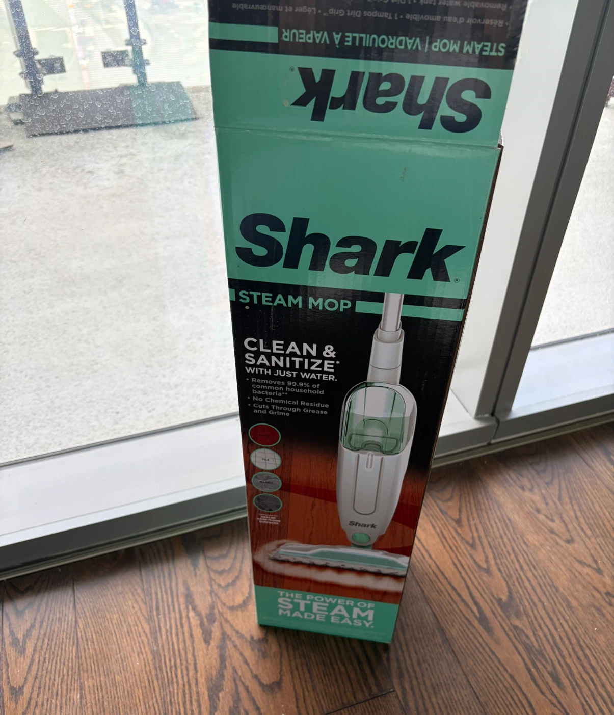 Shark Steam Mop, White/Seafoam Blue