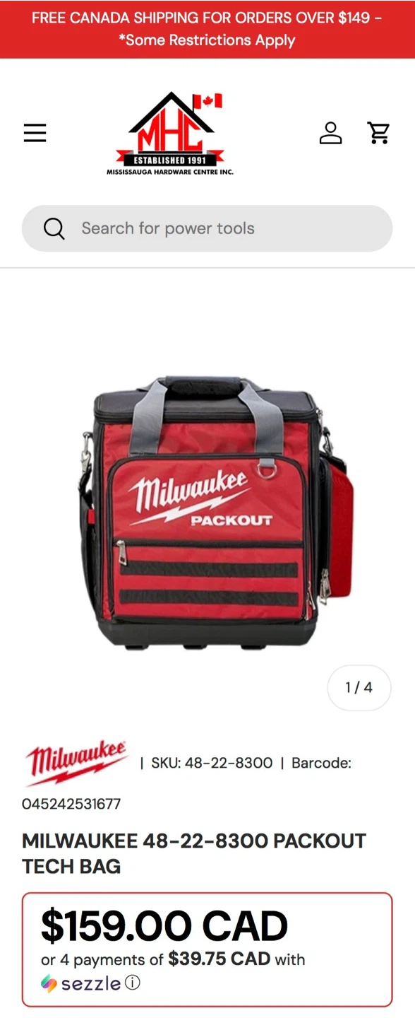 MILWAUKEE PACKOUT TECH BAG - photo 2