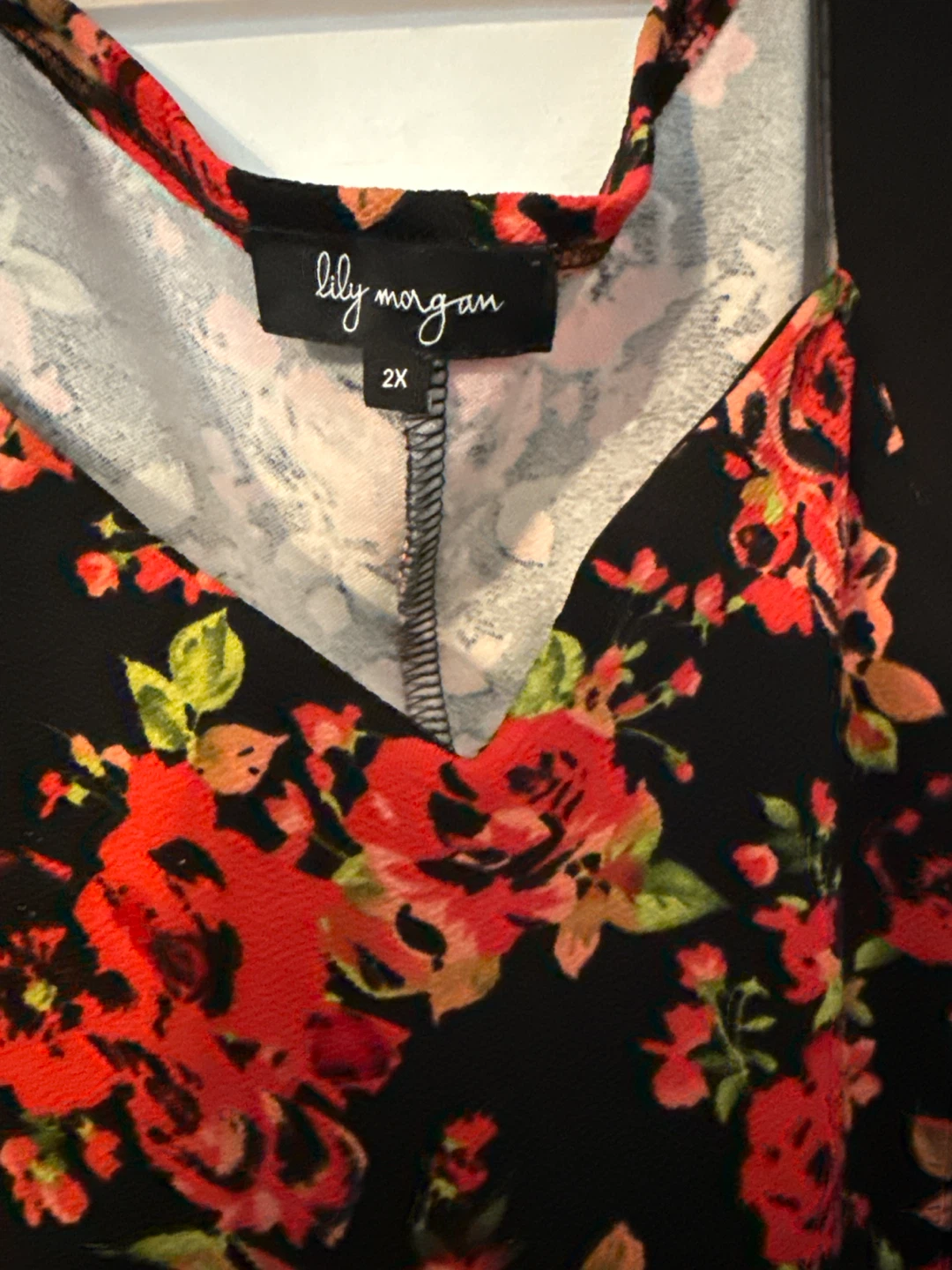 Lily Morgan Floral Tank Top - Size 2X - photo 2