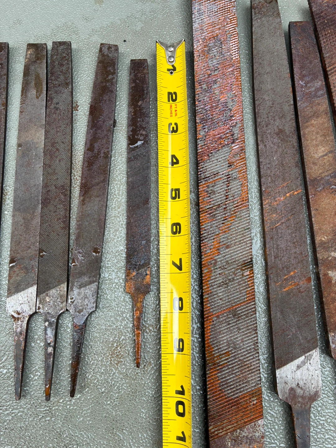 Big Lot 4 Vintage Antique Metal Files – Heavy Metalworking Tools - photo 3