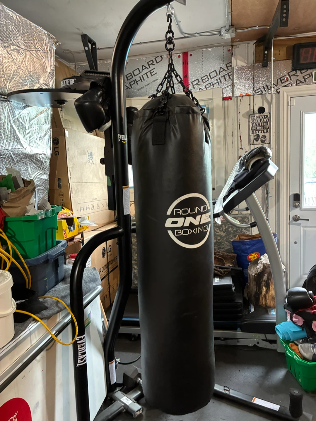 Round One Boxing Punching Bag with Stand