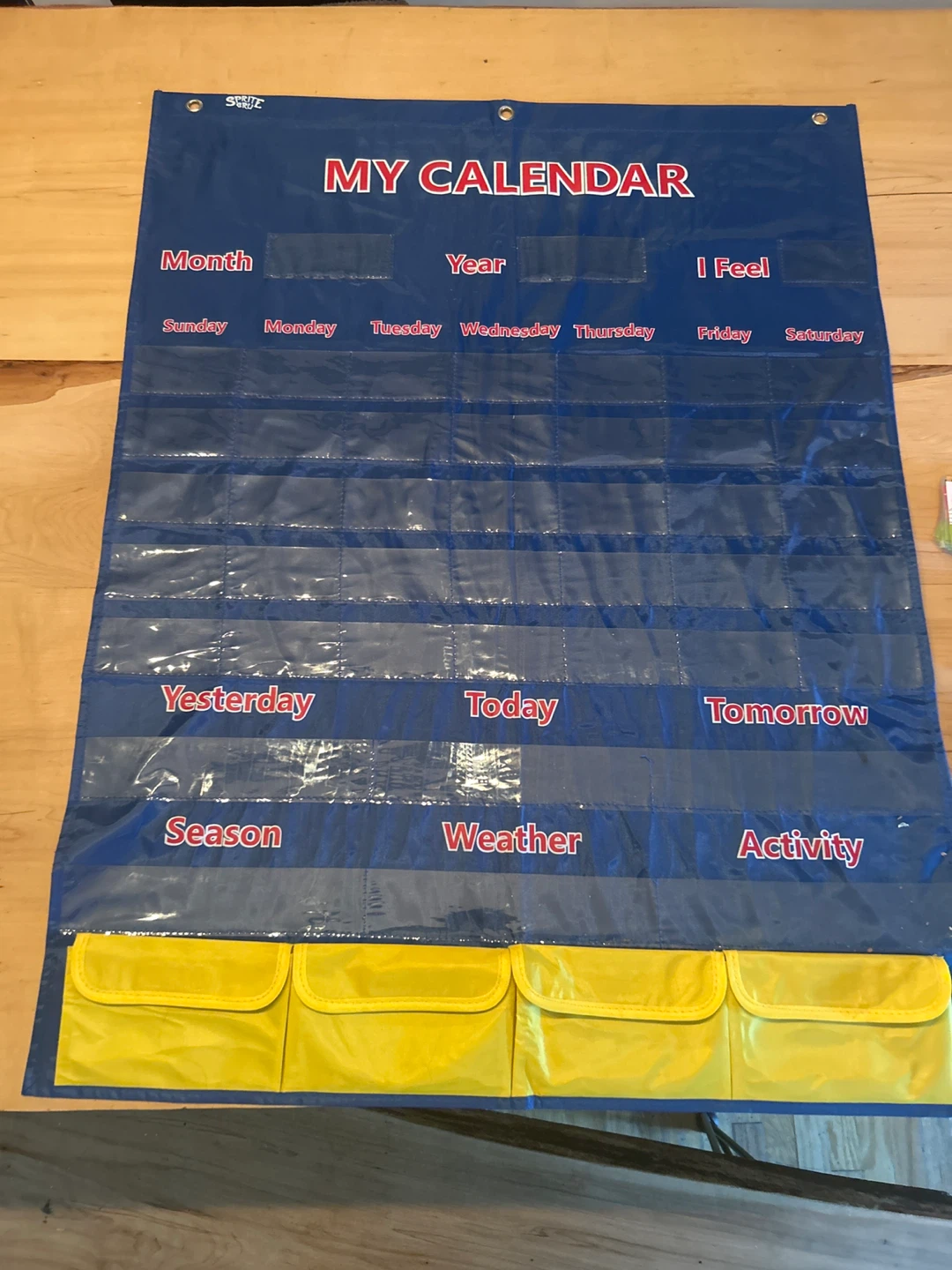 My Calendar Pocket Chart with Activity Cards