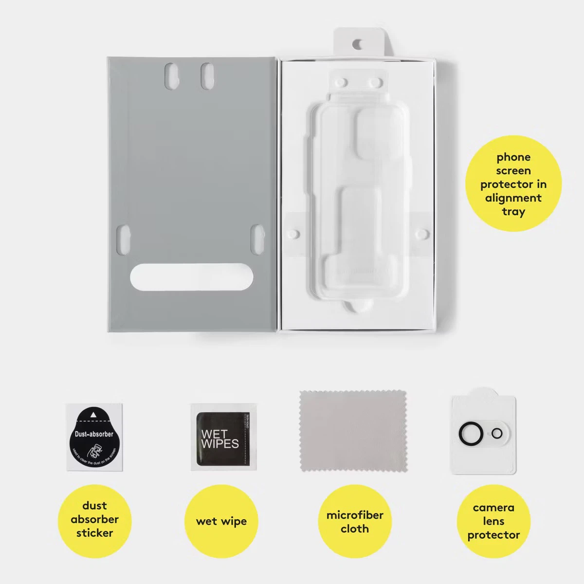 heyday iPhone 17e/16e Glass Screen & Camera Lens Protector - photo 4