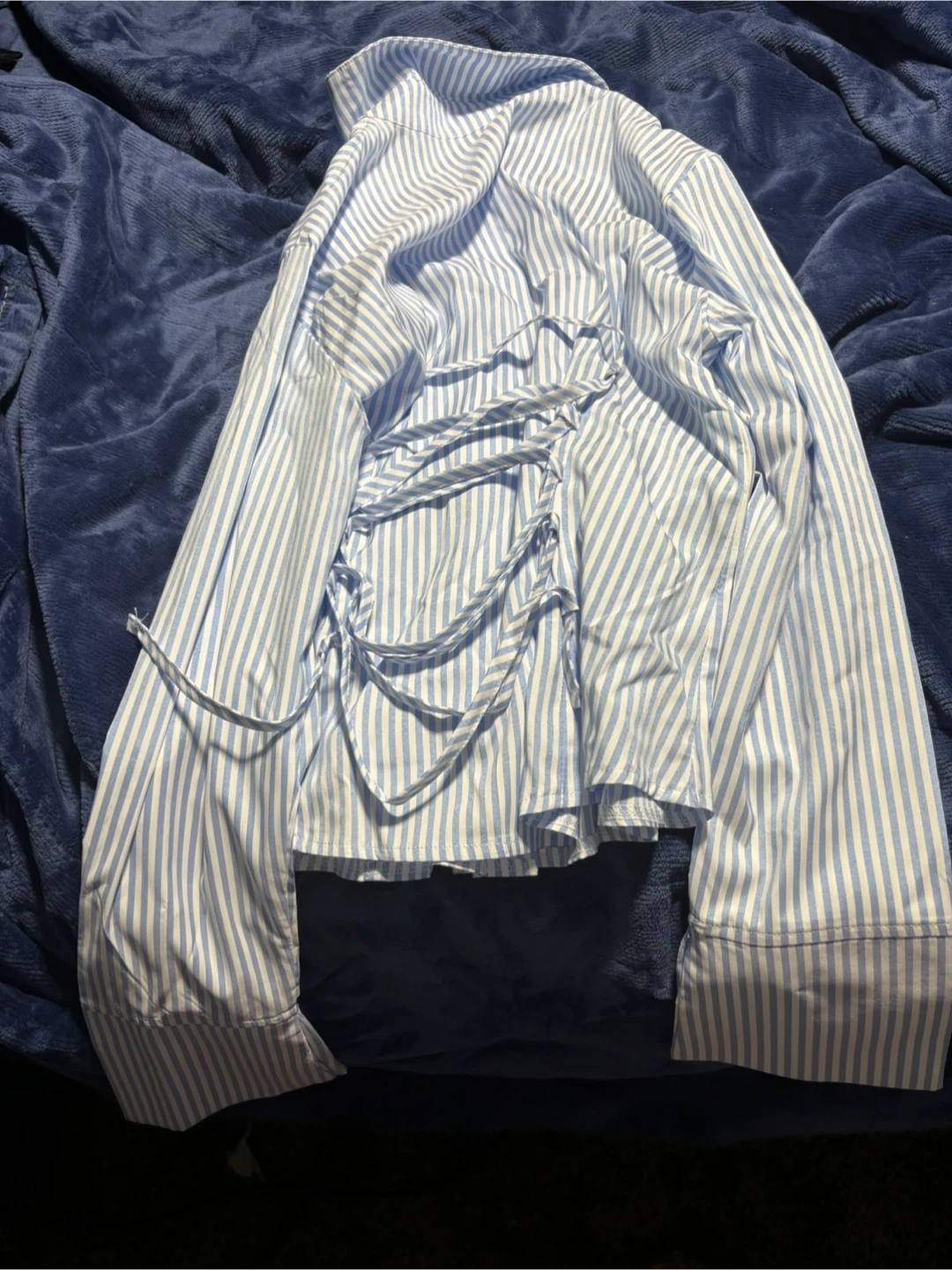 Striped Button-Up Shirt - photo 2