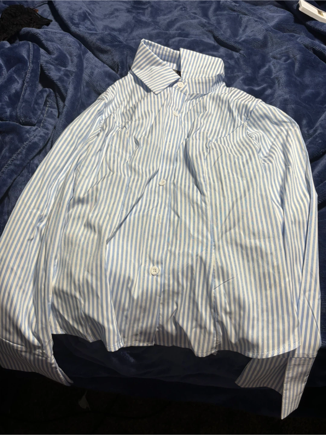 Striped Button-Up Shirt - photo 3