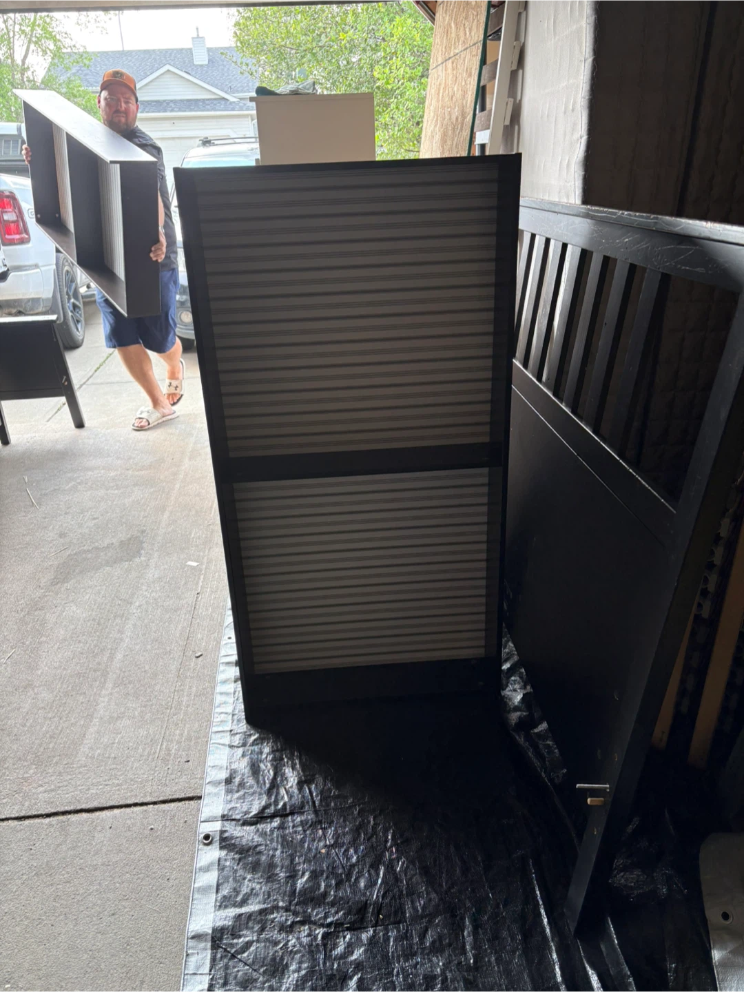 IKEA HEMNES Black Queen Bed Frame Headboard - photo 4
