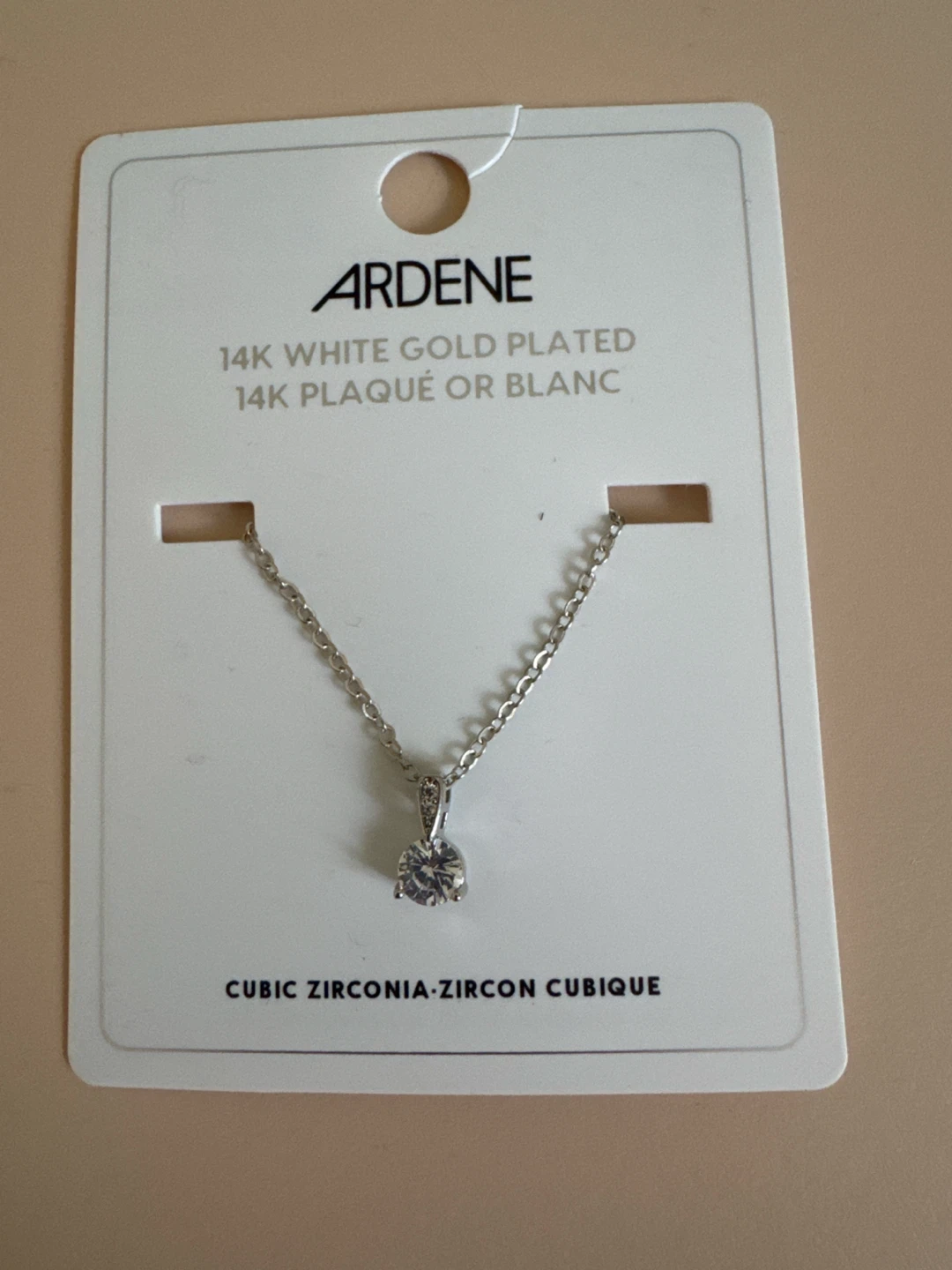 Ardene 14K White Gold Plated Necklace